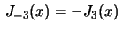 $ \,J_{-3}(x)=-J_3(x)\,$