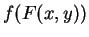 $ f(F(x,y))$