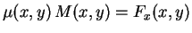 $\displaystyle \mu(x,y)\,M(x,y)=F_x(x,y)$