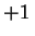 $ +1\,$