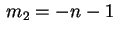 $ \,m_2=-n-1\,$