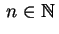 $ \,n\in\mathbb{N}\,$