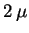 $ 2\,\mu$