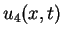 $ u_4(x,t)$