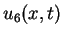 $ u_6(x,t)$