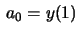 $ \,a_0=y(1)\,$
